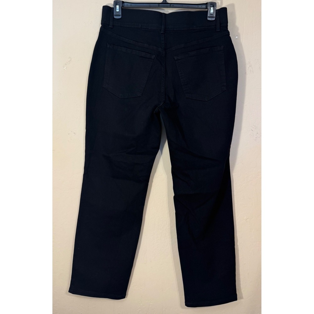 Terra & Sky Pants Women 0X 14W Black Straight Leg Pull On High Rise Stretch NEW